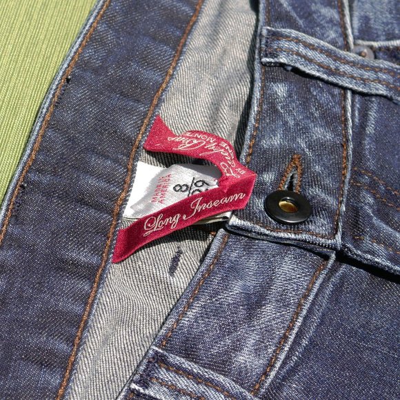 Lucky Brand Lauren Boot Jeans Size 8 Size 29 Long Length - Picture 6 of 13